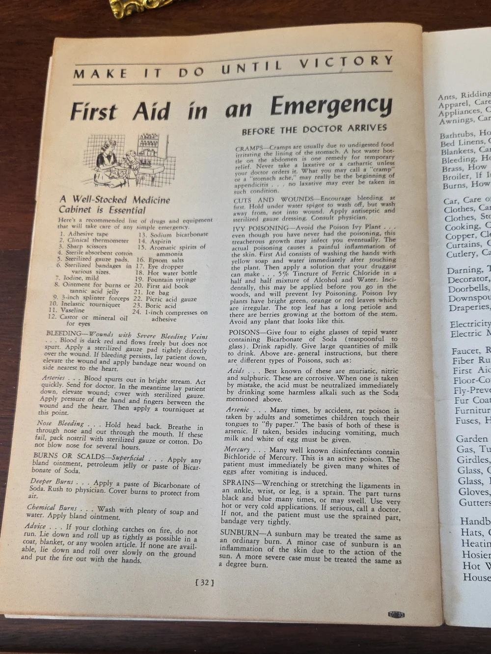 1943 Wartime Handbook - Make It Do Until Victory  Pulbication From Louisville Ky
